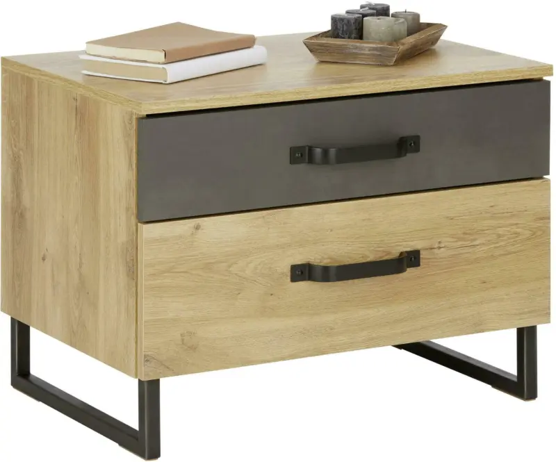 Nachtkästchen in Eichefarben