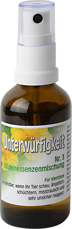 Sanpfist Blütenessenzenmischung Nr.3 Unterwürfigkeit