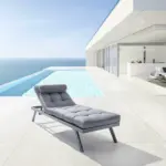 mömax Gartenliege 'Avola' inkl. Auflage, grau