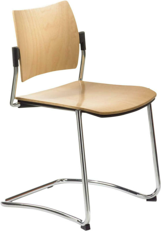 Besucherstuhl 'My Choice', buchefarbe