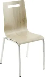 Besucherstuhl 'My Life', eichefarbe