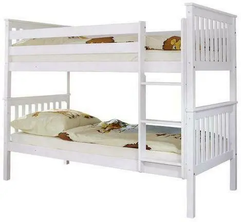 Etagenbett 'Sammy', aus Kiefer, weiß