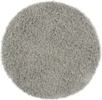 mömax Hochflorteppich Bono in Hellgrau Ø ca.80cm