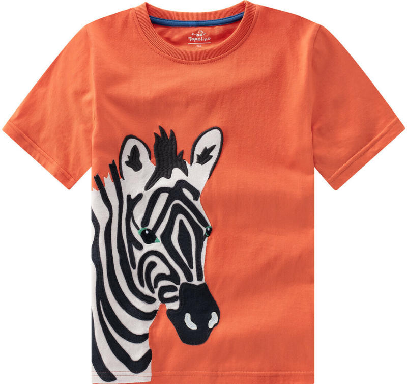 Kinder T-Shirt mit Zebra-Applikation (Nur online)