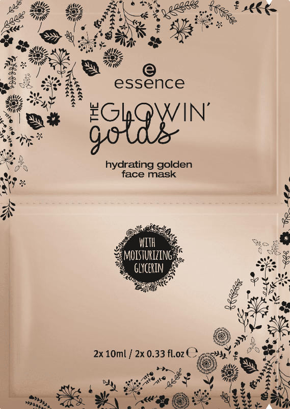 essence cosmetics Gesichtsmaske the glowin' golds hydrating, Golden State Of Mind 01