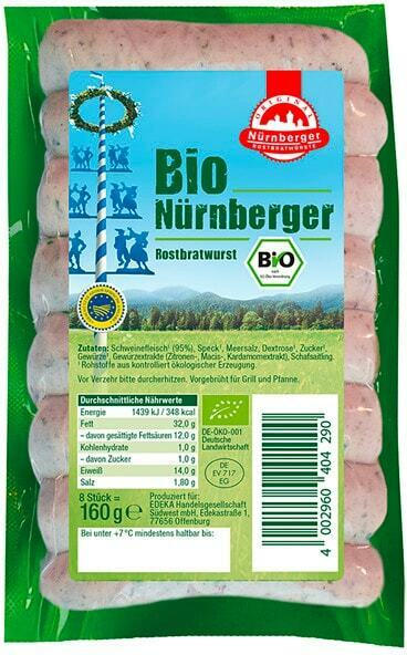 Bio Nürnberger Rostbratwurst