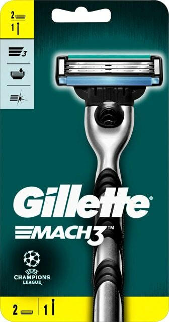 Gillette Mach-3 Rasierapparat + 2 Klingen