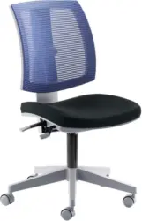 Drehstuhl 'My Flexo', blau/schwarz