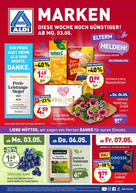 Nordwest Prospekte ⏲ Öffnungszeiten für ALDI Nord GmbH