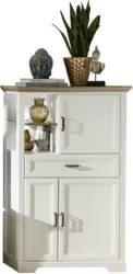 Highboard in Weiß/Eichefarbe 'Jasmin'