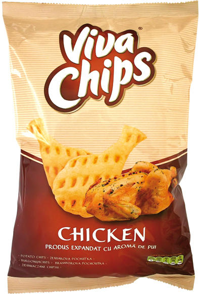 VIVA CHIPS - Weizen-Kartoffelsnack mit Hähnchen-Geschmack