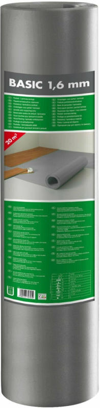 Basic Parkett- und Laminatunterlage 1,6 mm 20 m²