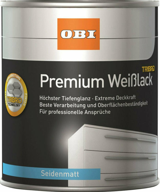 OBI Premium Weißlack Tribrid seidenmatt Weiß