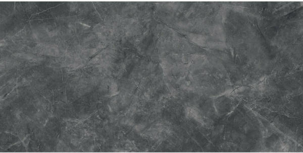 Bodenfliese Marble Messina Feinsteinzeug Schwarz Glänzend 30 cm x 60 cm
