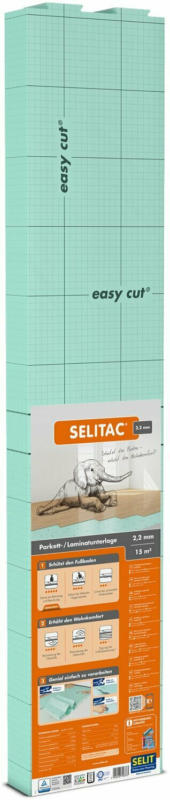 Selitac Parkett- und Laminatunterlage 2,2 mm 15 m² Trittschalldämmung bis 20 dB