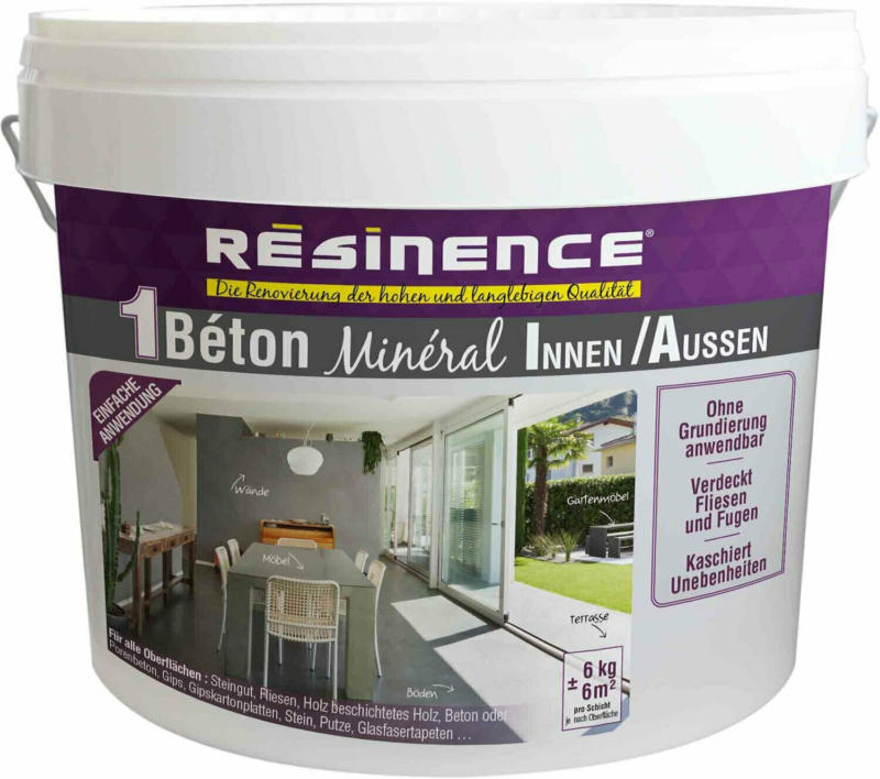Resinence Beton Mineral Nr. 14 Hellgrau 6 kg
