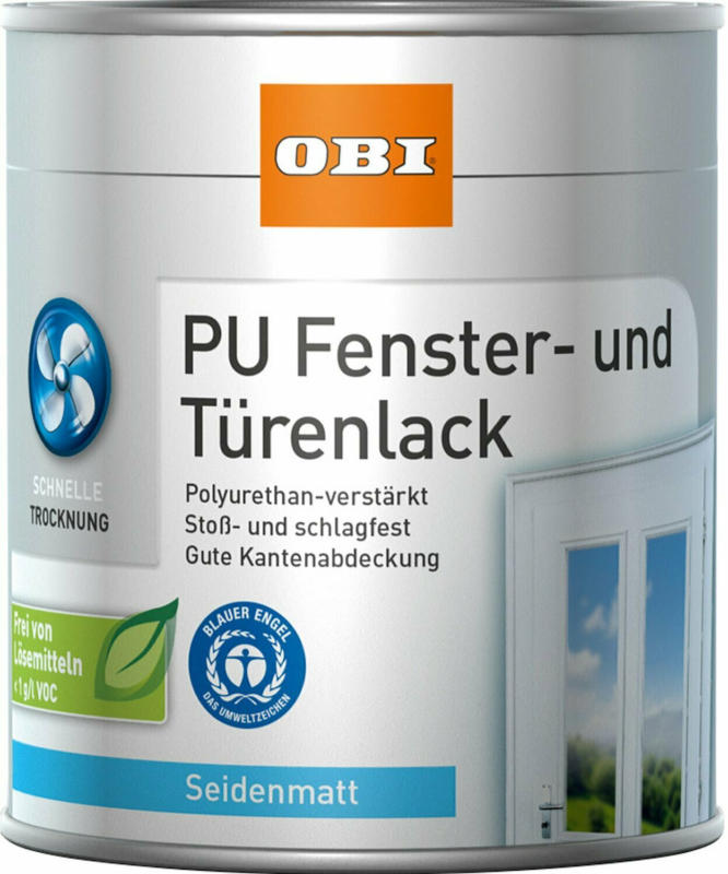 OBI Fenster- und Türenlack Weiß seidenmatt 375 ml