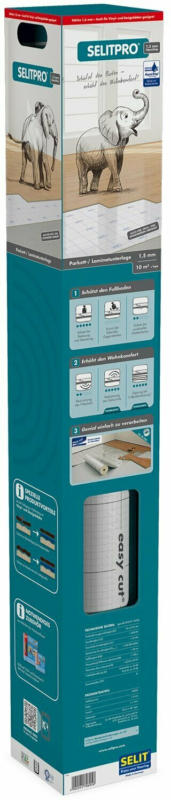 Selitpro Parkettunterlage / Laminatunterlage AquaStop 1,5 mm 10 m²