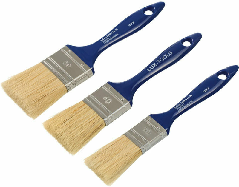 LUX Flachpinsel-Set Lack 3-teilig