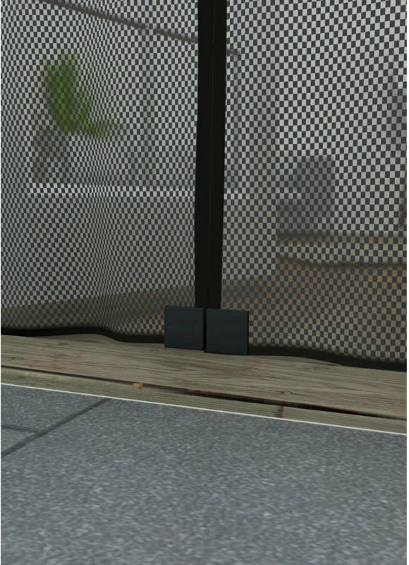 Magnetvorhang 95 cm x 235 cm Anthrazit