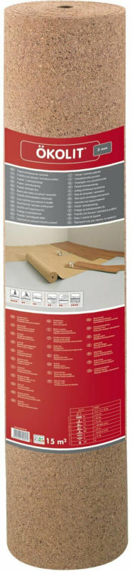 Ökolit Parkett- und Laminatunterlage Kork 2 mm 15 m²