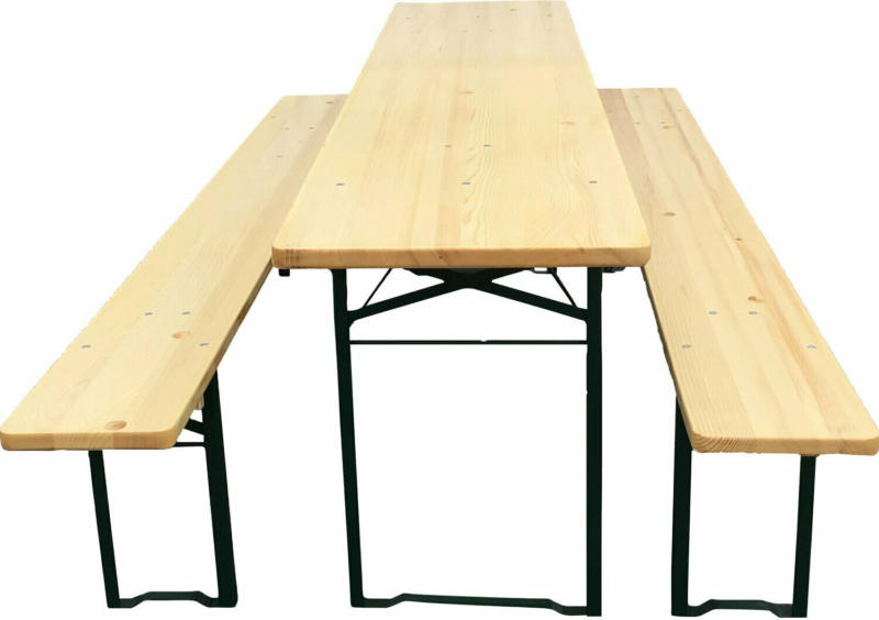 Bierzelt-Garnitur klappbar mit 50 cm breitem Tisch