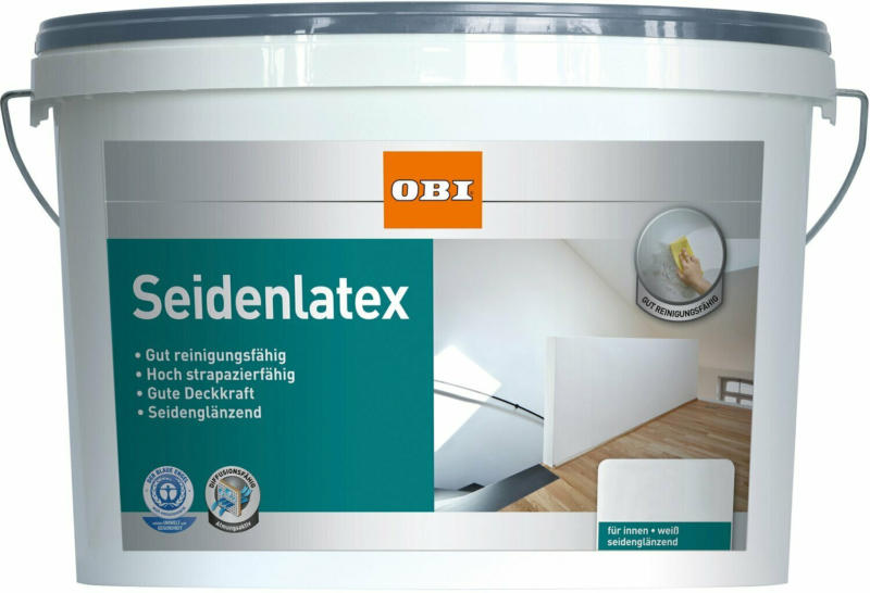 OBI Seidenlatex Weiß seidenglänzend 2,5 l
