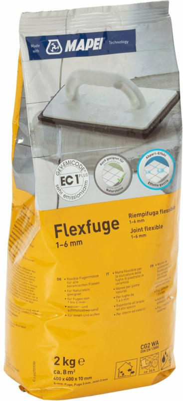 Flexfuge für 1 - 6 mm Fugenbreite Grau 2 kg