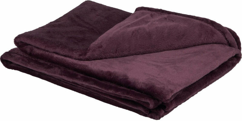 Fleece-Decke Blush Bordeaux Lila 150 cm x 200 cm