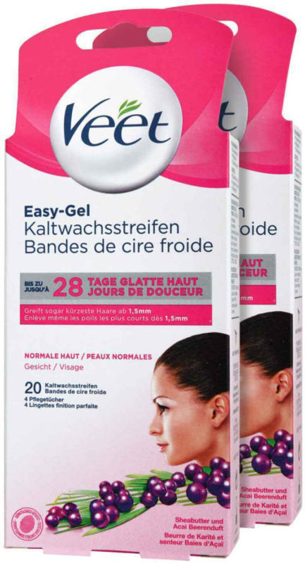 Veet Kaltwachsstreifen Gesicht 2 x 20 Stück -