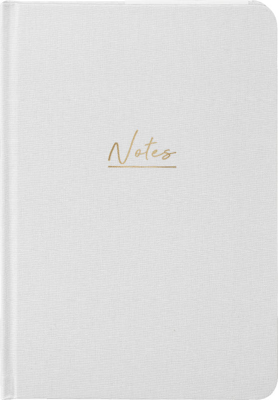 Paradies Notizbuch Leinen weiß