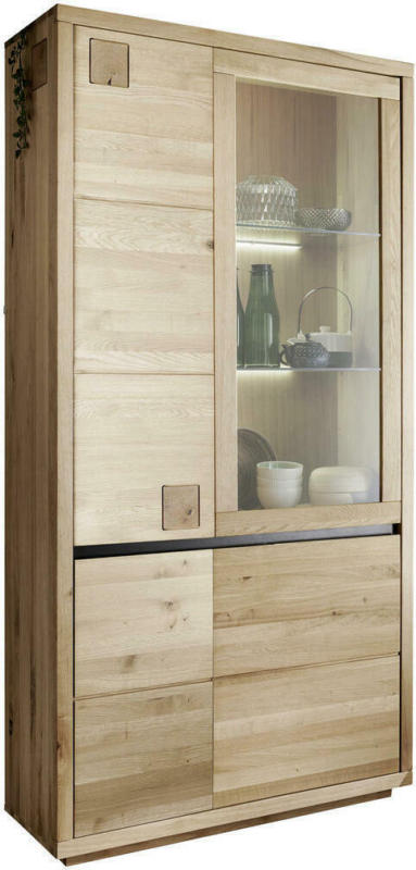 Vitrine in massiv Wildeiche