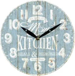 Wanduhr Jonas Blau/Weiß D: 25cm