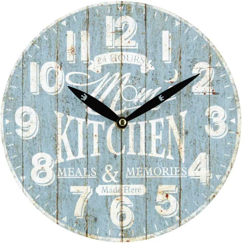 Wanduhr Jonas Blau/Weiß D: 25cm