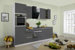 Küchenblock in Grau mit E-Geräten 'Premium'
