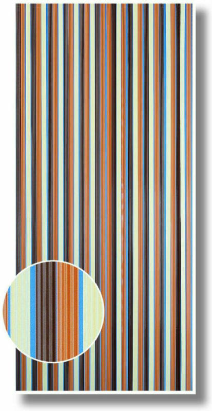 Streifenvorhang braun-beige