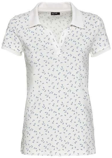 Damen-Poloshirt mit Glitzersteinchen
