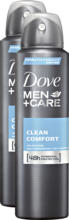 Denner Spray antitraspirante Clean Comfort Dove Men + Care, 2 x 150 ml - al 06.06.2022