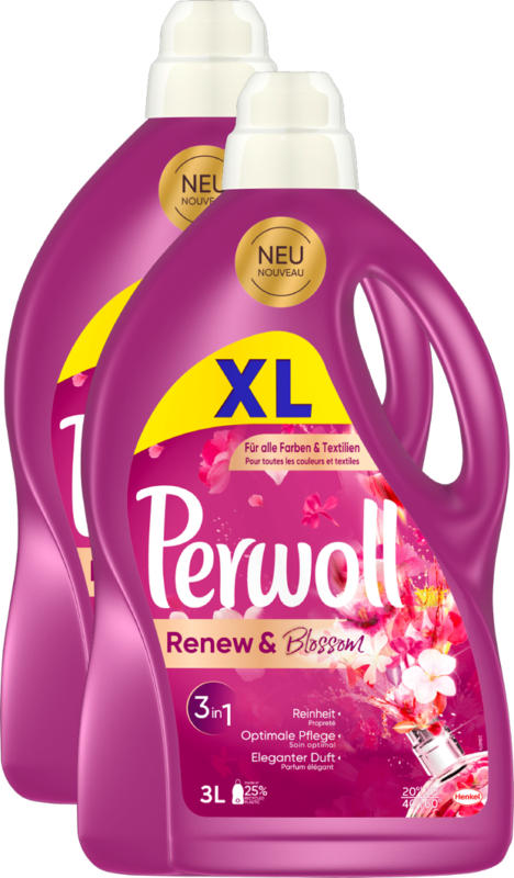 Perwoll Feinwaschmittel , 2 x 50 Waschgänge, 2 x 3 Liter