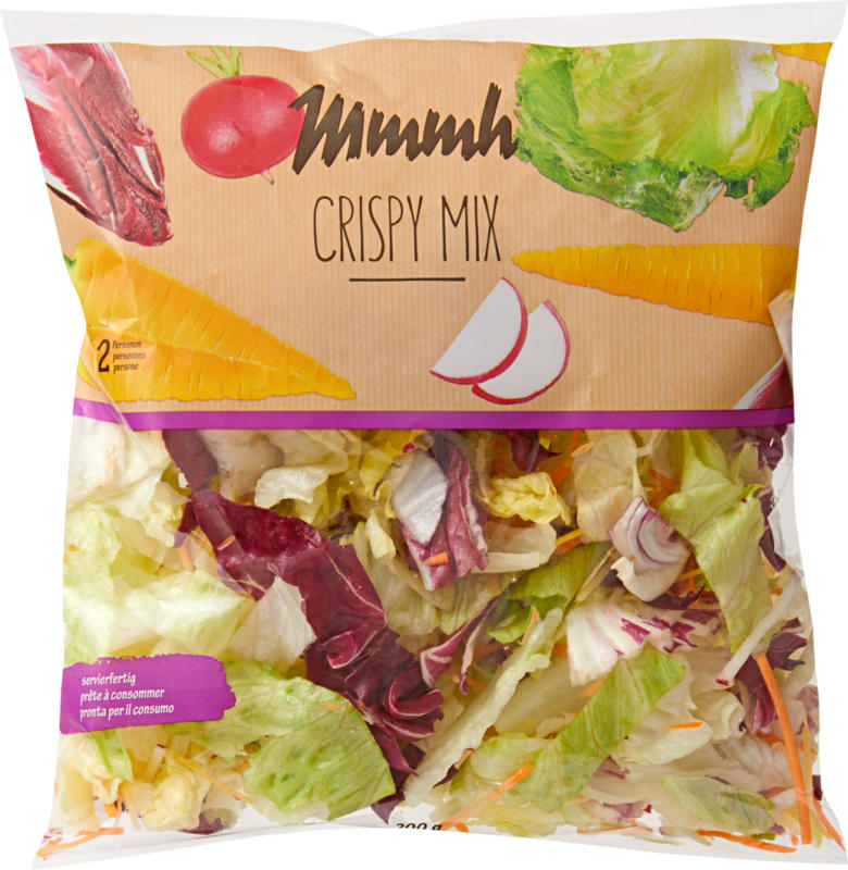 Mmmh Mischsalat Crispy Mix , servierfertig, Herkunft siehe Verpackung, 200 g