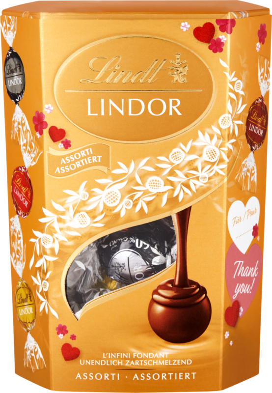 Lindt Lindor Cornet , assortiert, 200 g