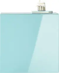 Hängeschrank in Hellblau Hochglanz