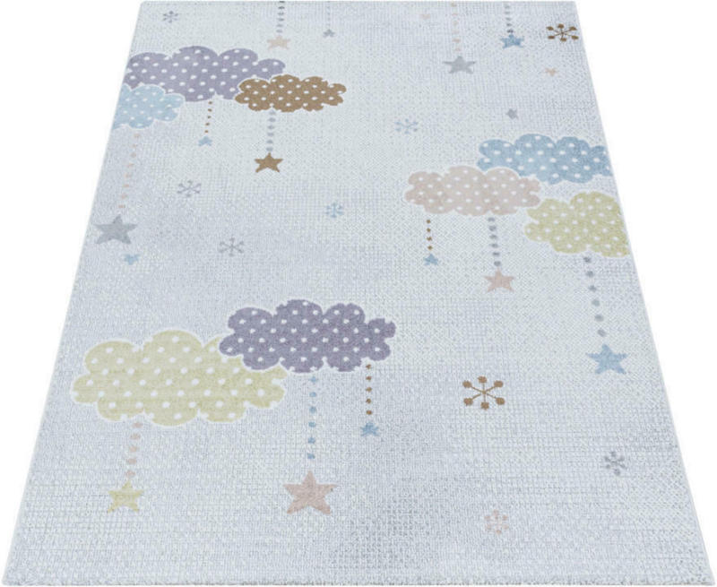 Webteppich Lucky 3611 Weiß