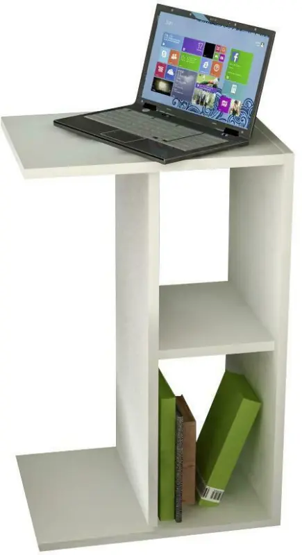 Beistelltisch in Weiß 'Nachto-Stand B:63 CM'