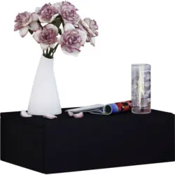 Nachtkästchen in Schwarz 'Dormas'