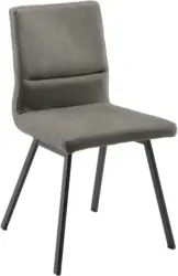 Stuhl in Grau/Schwarz