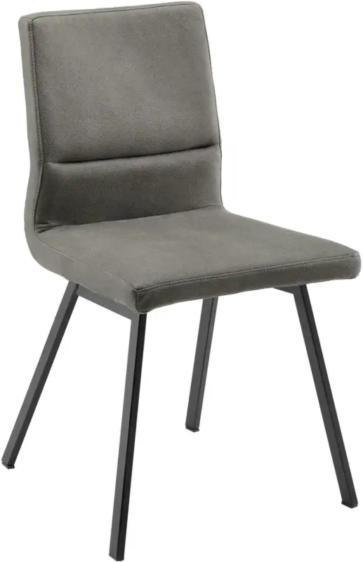 Stuhl in Grau/Schwarz