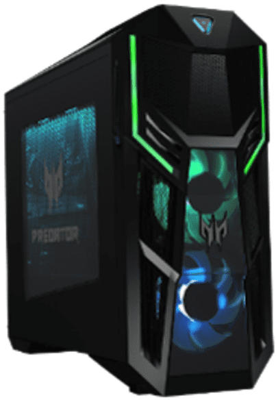 Gaming PC Predator Orion 5000 PO5-615s, i7-10700K, 32GB RAM, 512GB + 1024GB SSD, RTX 3070, Schwarz