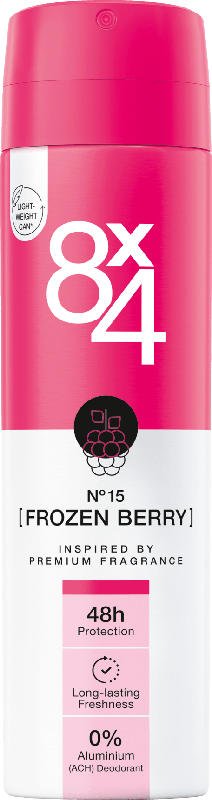8x4 women Deo Spray Deodorant No.15 Frozen Berry