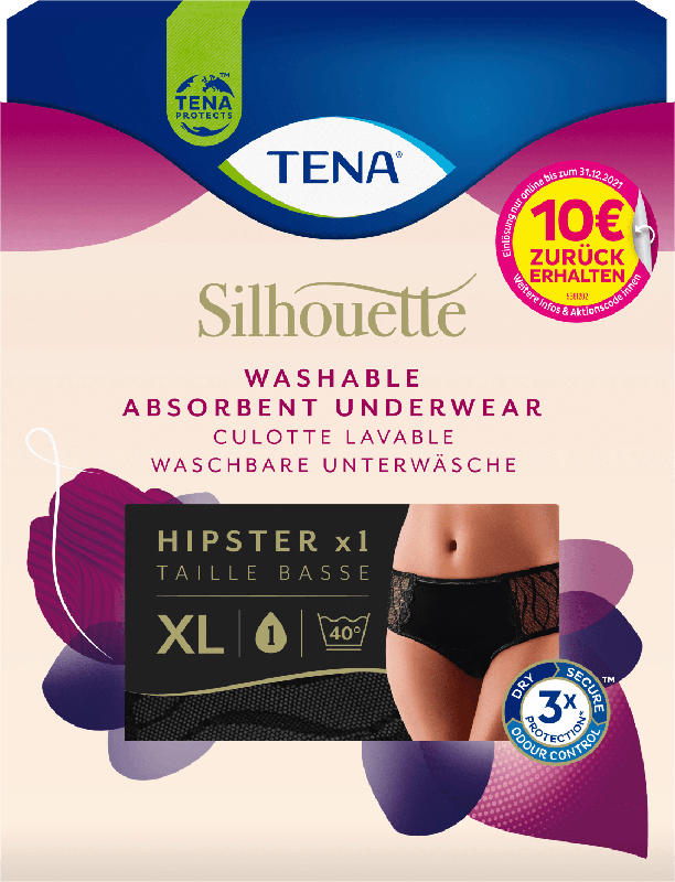 TENA Blasenschwäche-Unterwäsche Silhouette Hipster waschbar Größe XL
